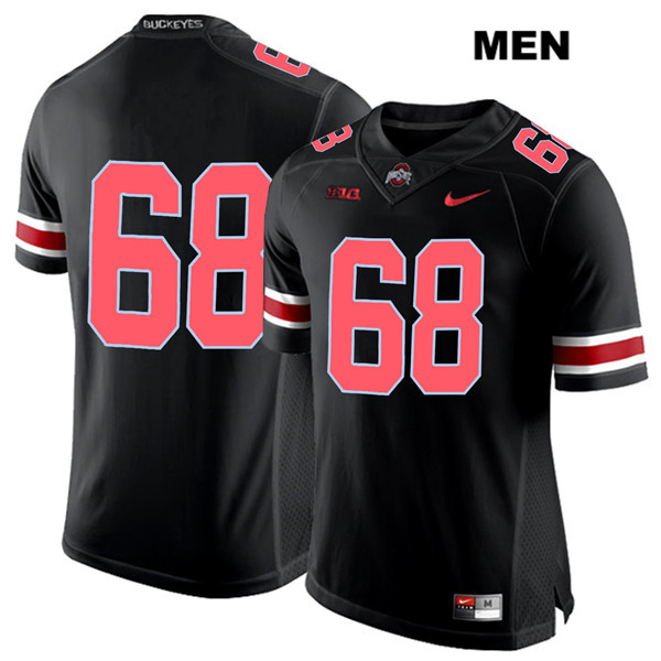 Ohio State Buckeyes Men's Zaid Hamdan #68 Red Number Black Authentic Nike No Name College NCAA Stitched Football Jersey CL19U42VU